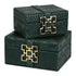 Green Croc Box Set Geo Gold